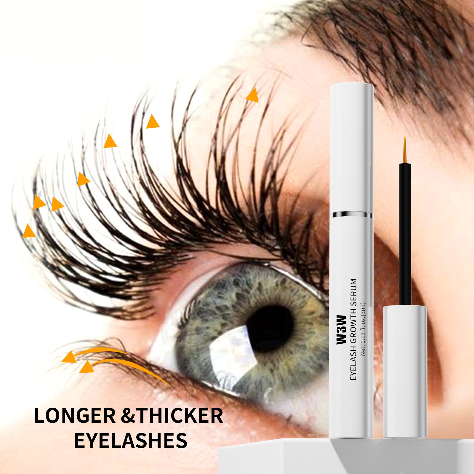 Eyebrow And EyeLash Growth Serums 3 Pack  Advanced Formula To Boost Longer, Fuller & Thicker Looking Brows And Lashes