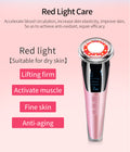 5-in-1 Red & Blue Light Therapy Facial Device EMS Hot & Cool Skin Tightening Anti-Aging Face Massager For Puffiness Wrinkles