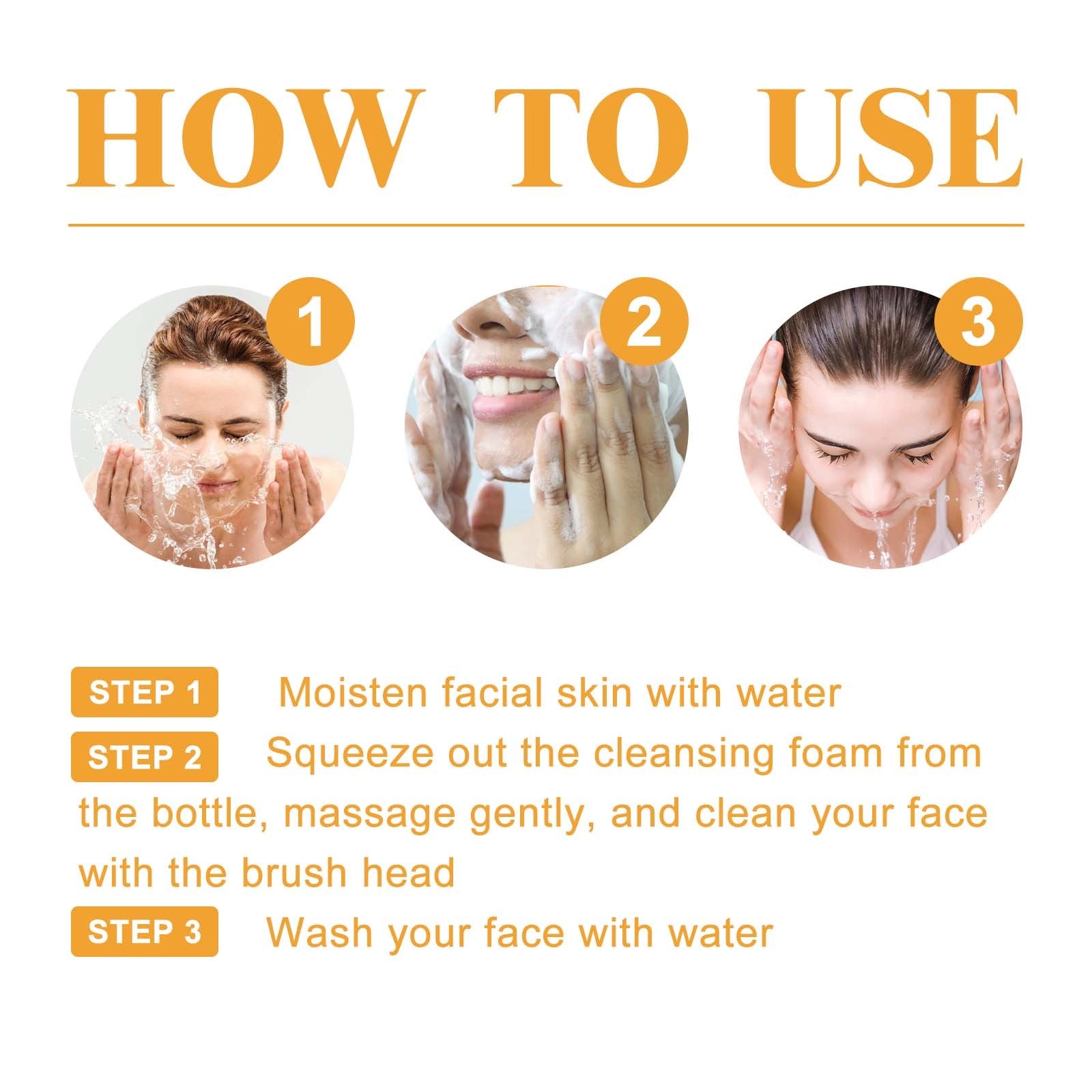 Turmeric Facial Cleanser - Deeply Cleanses The Facial Skin, Fades Acne Marks, And Moisturizes, Brightens And Beautifies The Skin